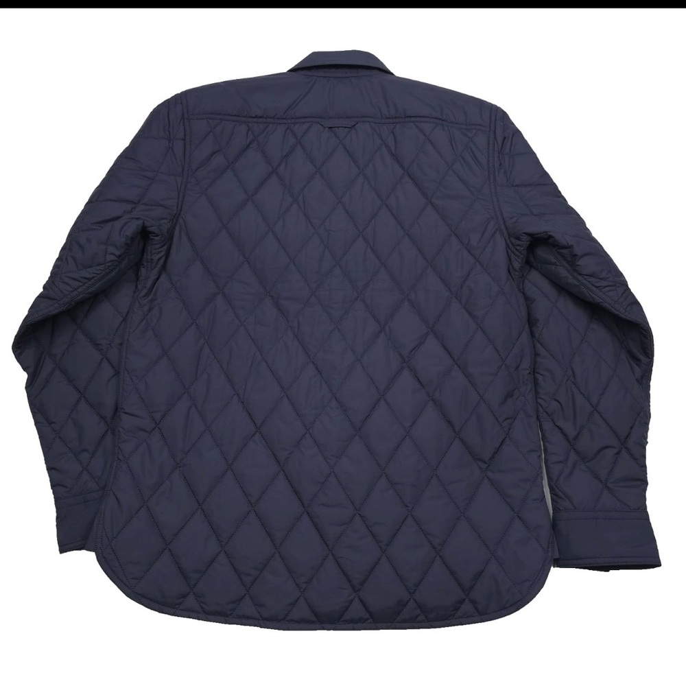 RRL RALPH LAUREN Men's Navy Quilted Shirt Jacket RRL Size Medium NWT EUC - Picture 3 of 12